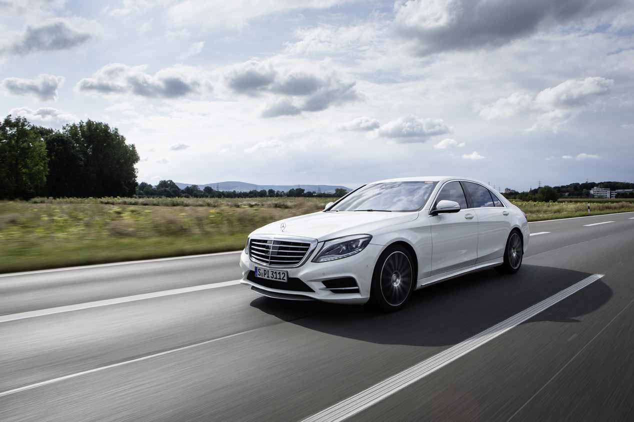 Prototipo de Mercedes Clase S ensayando la generación de motores que estrenará en 2017