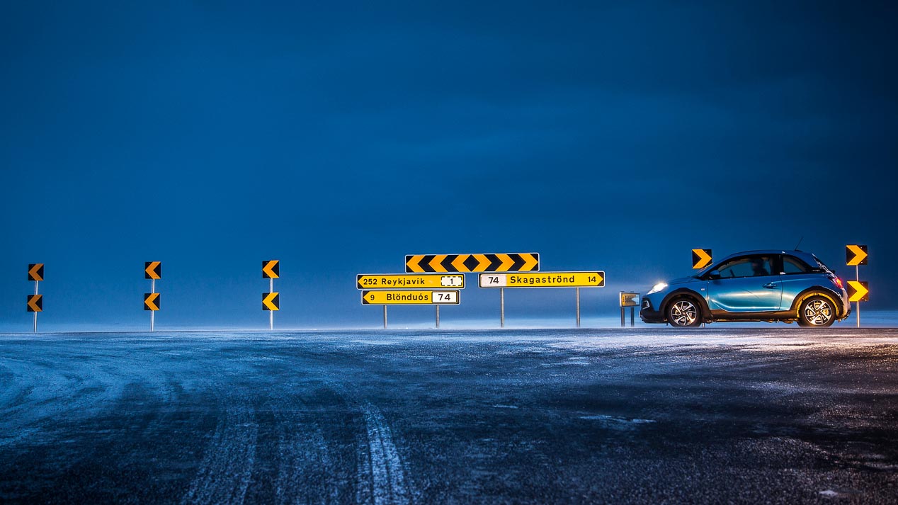 Opel Adam en Islandia