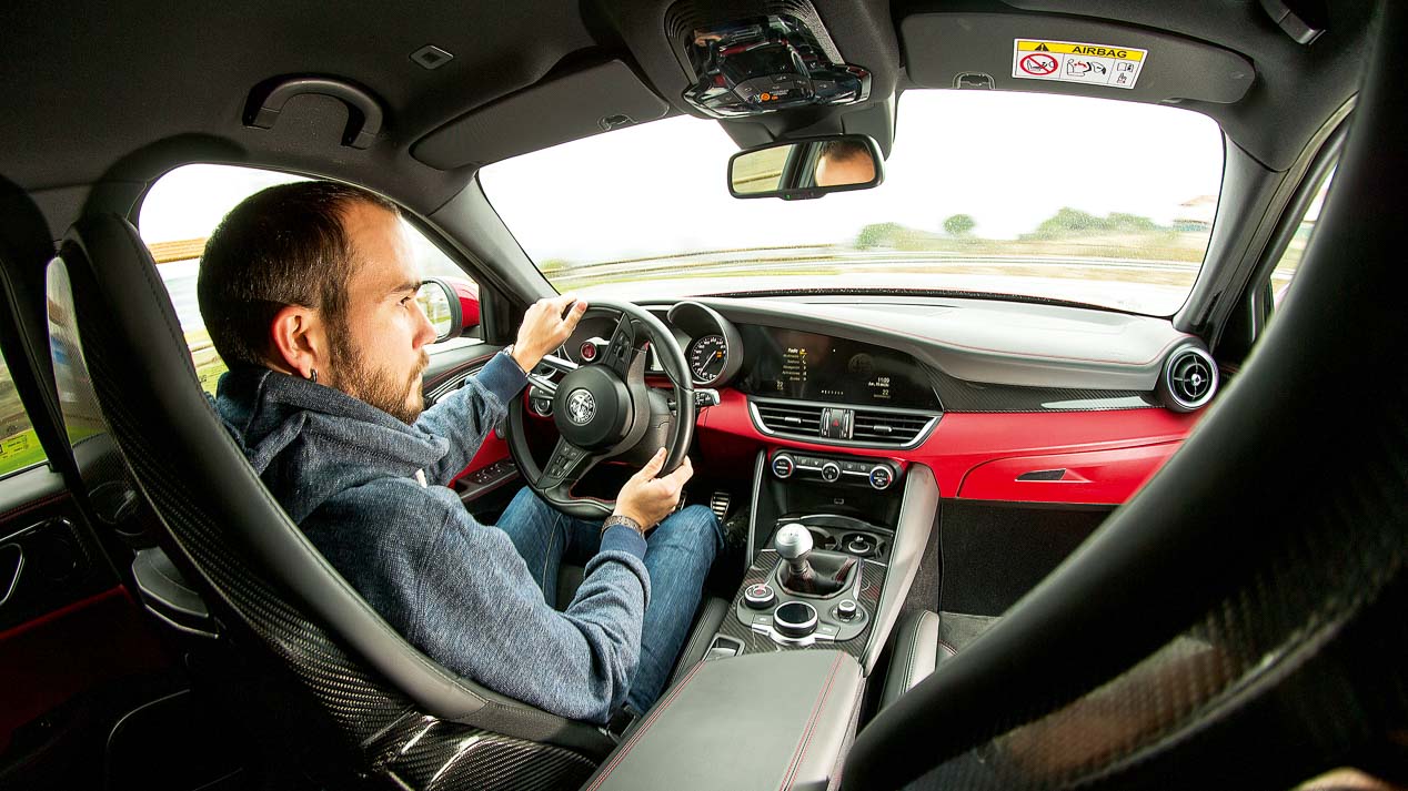 Alfa Giulia en circuito