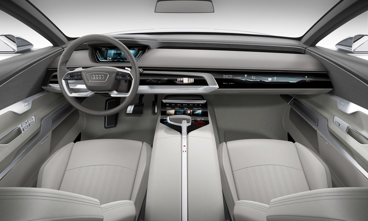 Interior del Audi Prologue Concept, que prefigura el interior del Audi A8