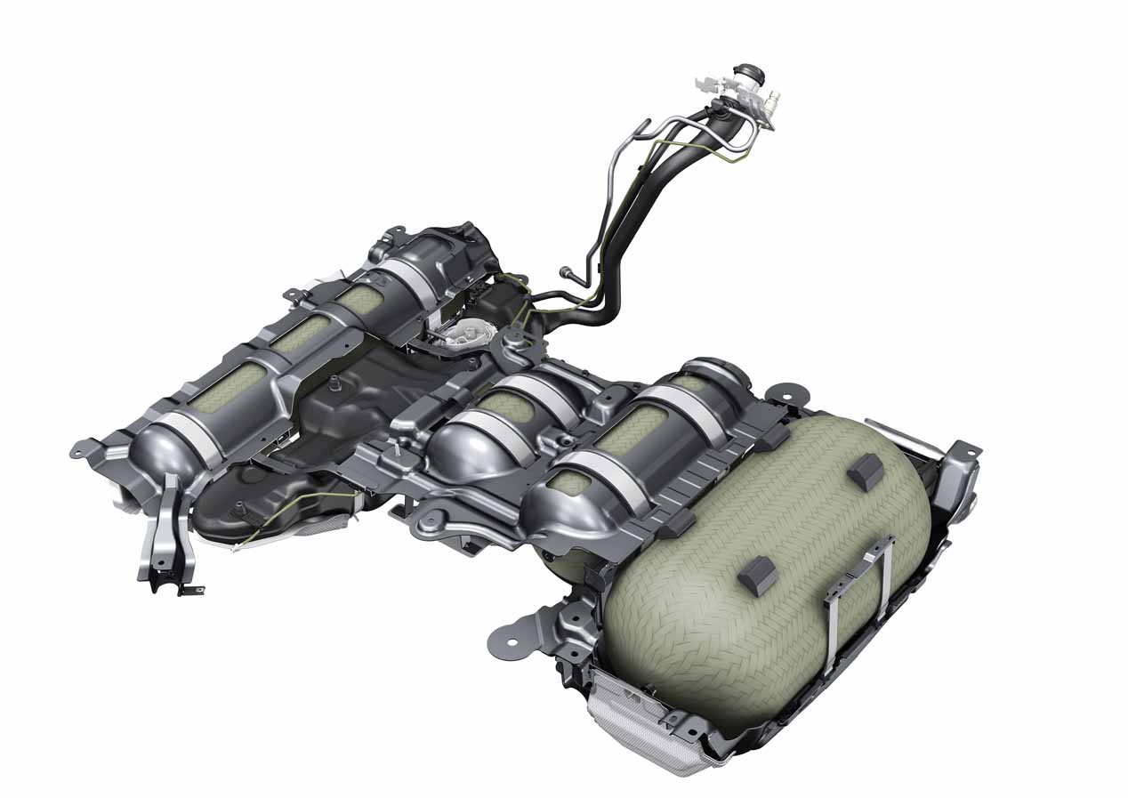 Los cuatro depósitos de gas natural de los Audi A4 y A5 g-tron