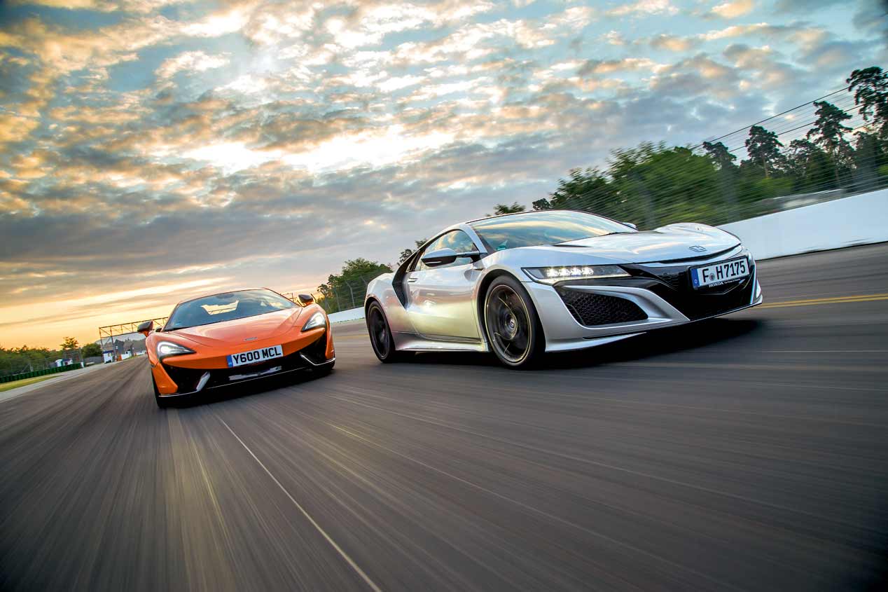 Honda NSX y McLaren 570S