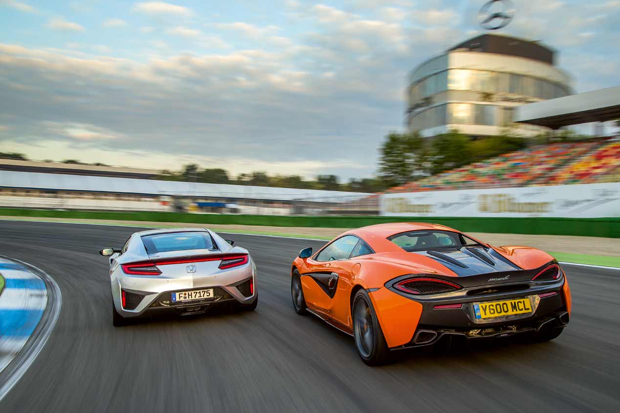 Honda NSX y McLaren 570S