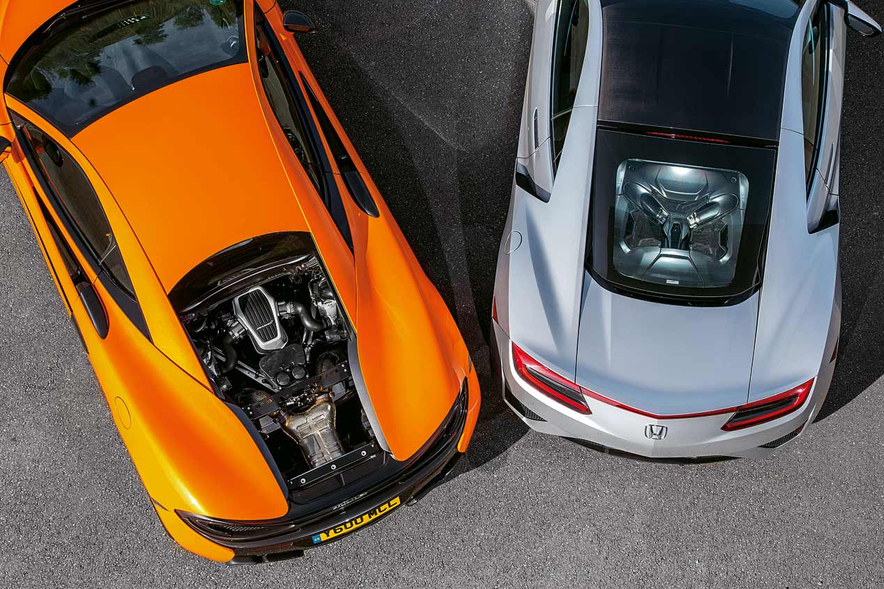 Honda NSX y McLaren 570S