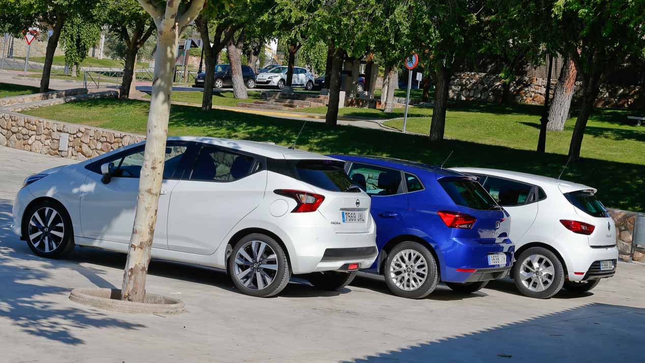 Seat Ibiza, Nissan Micra y Renault Clio