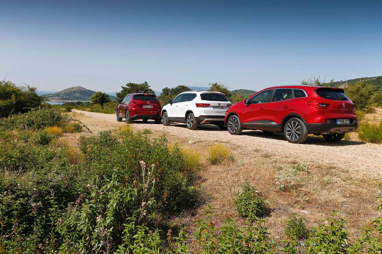 Seat Ateca, Mazda CX-5 y Renault Kadjar