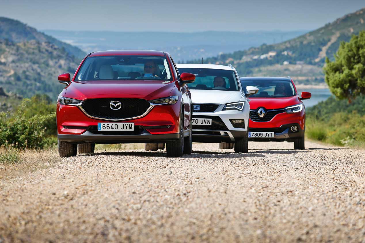 Seat Ateca, Mazda CX-5 y Renault Kadjar