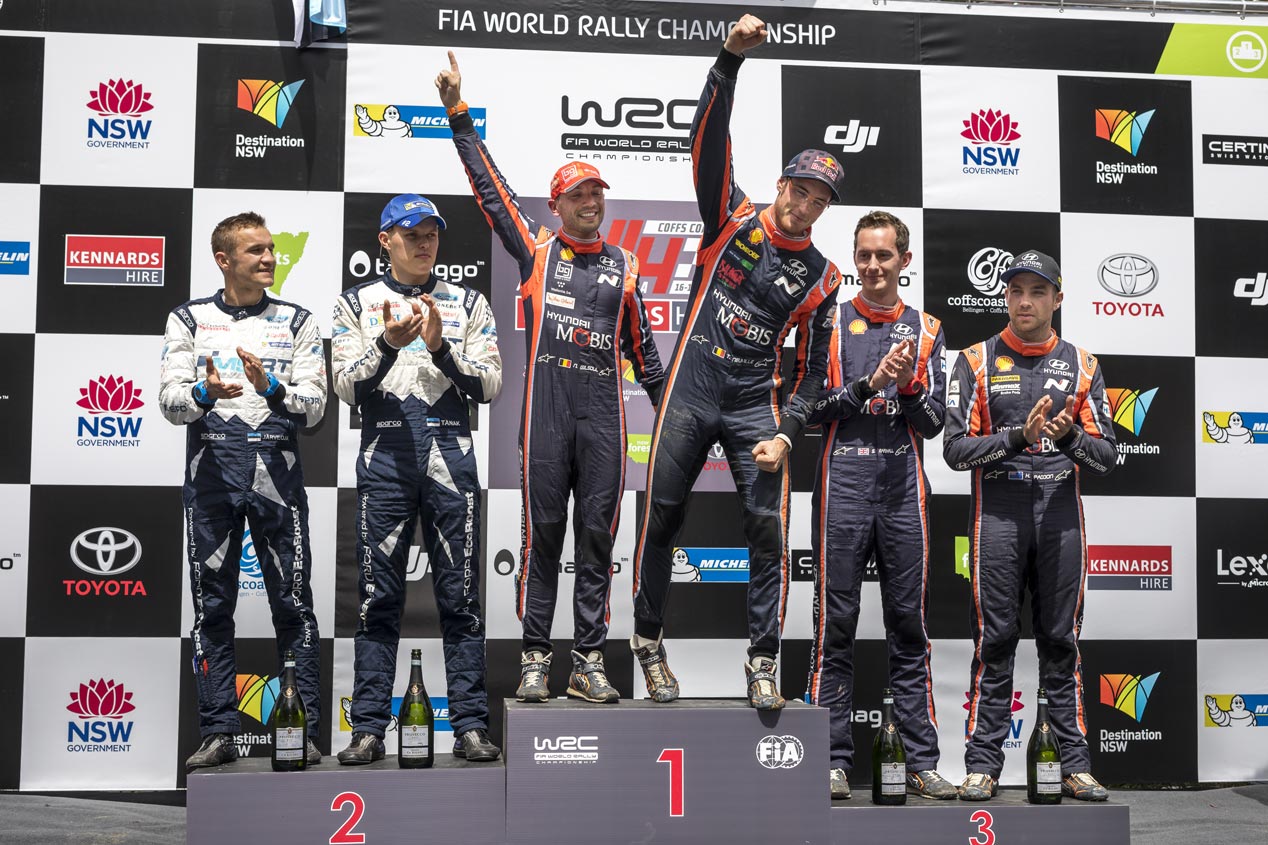 Podium del Rally de Australia 2017