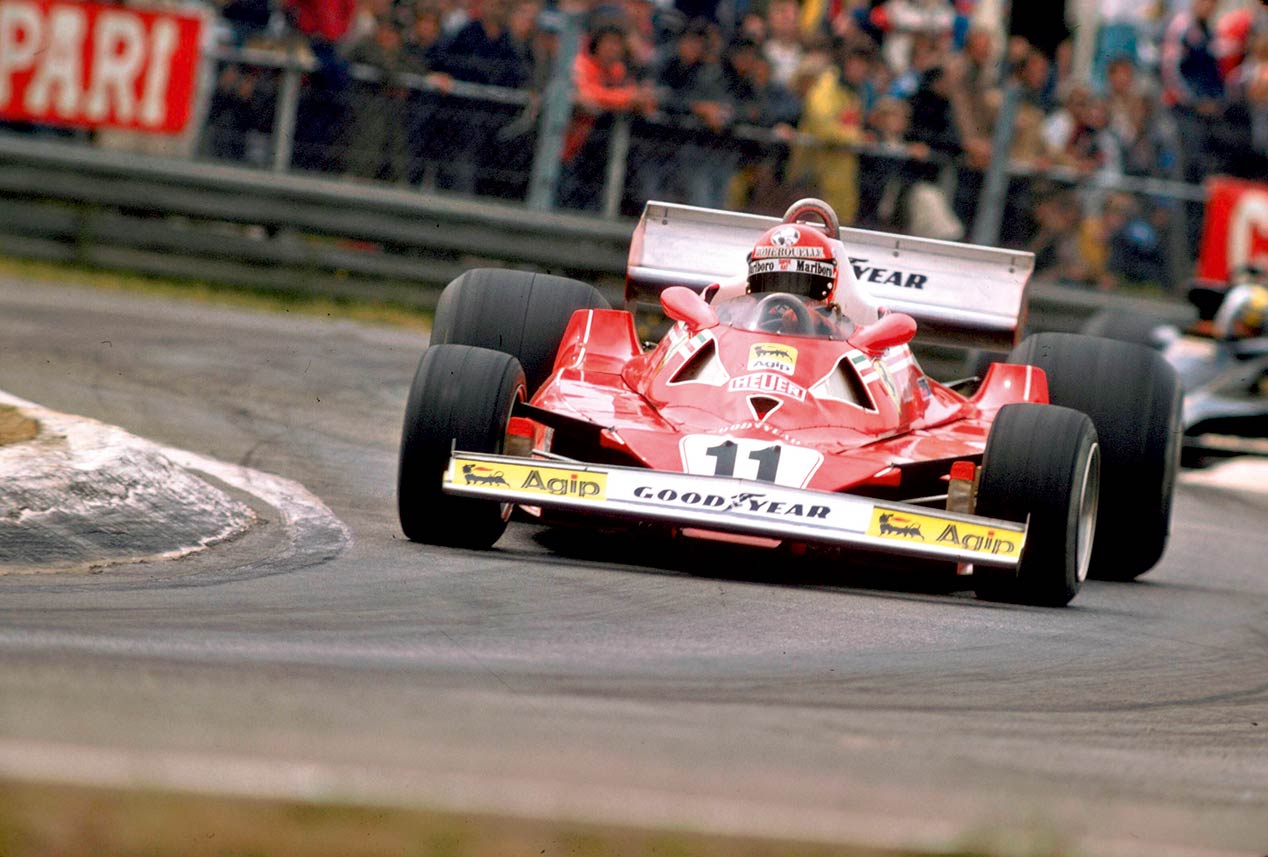 Niki Lauda fue bicampeón con Ferrari