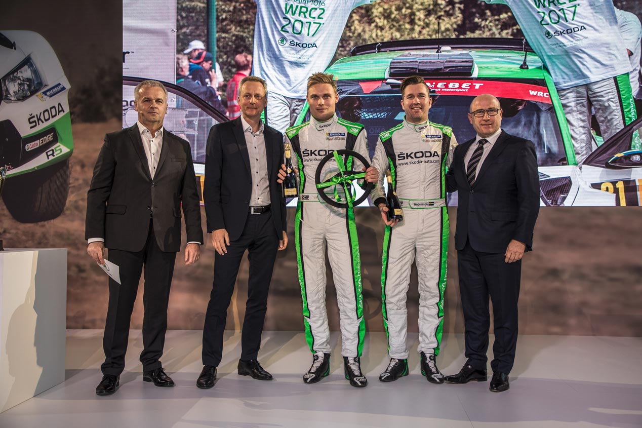 Pontus Tidemand, campeón del WRC2 con Skoda en 2017, repetirá en 2018