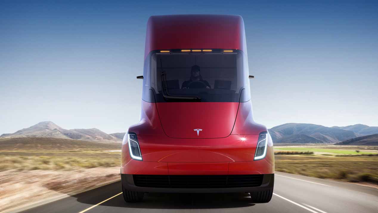 Tesla Semi, el camión eléctrico de Semi, que comenzará a producirse en 2019