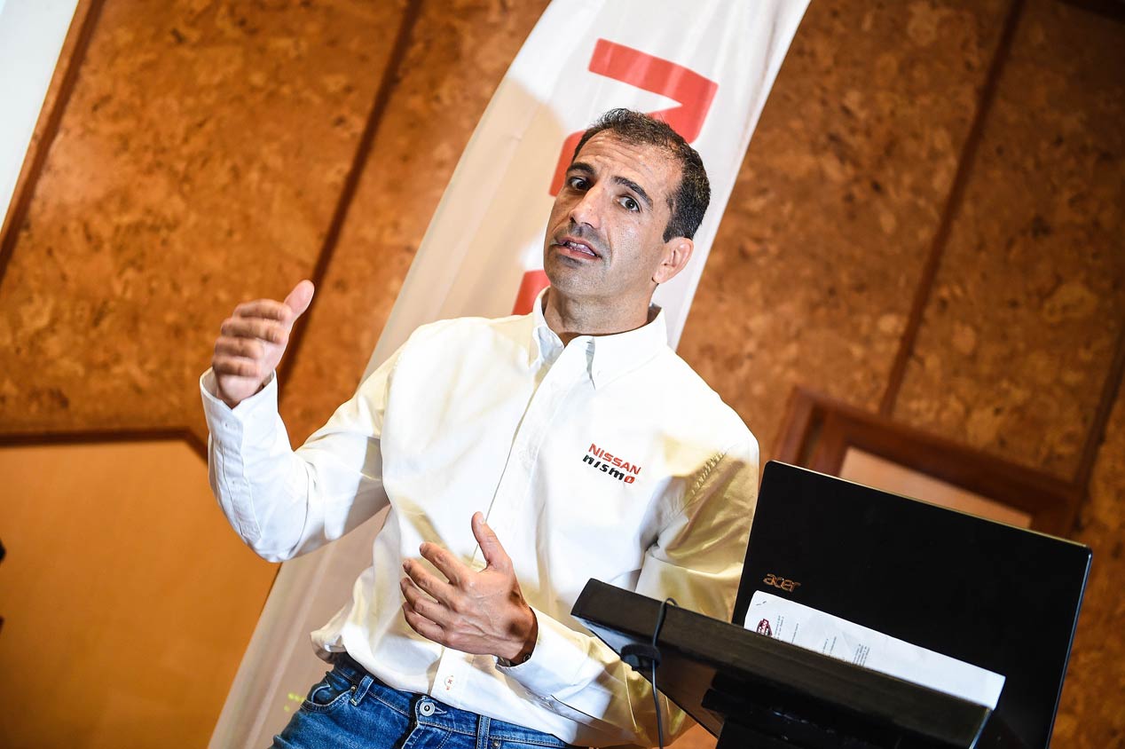 Marc Gené, en la presentación de la Copa Nissan Micra