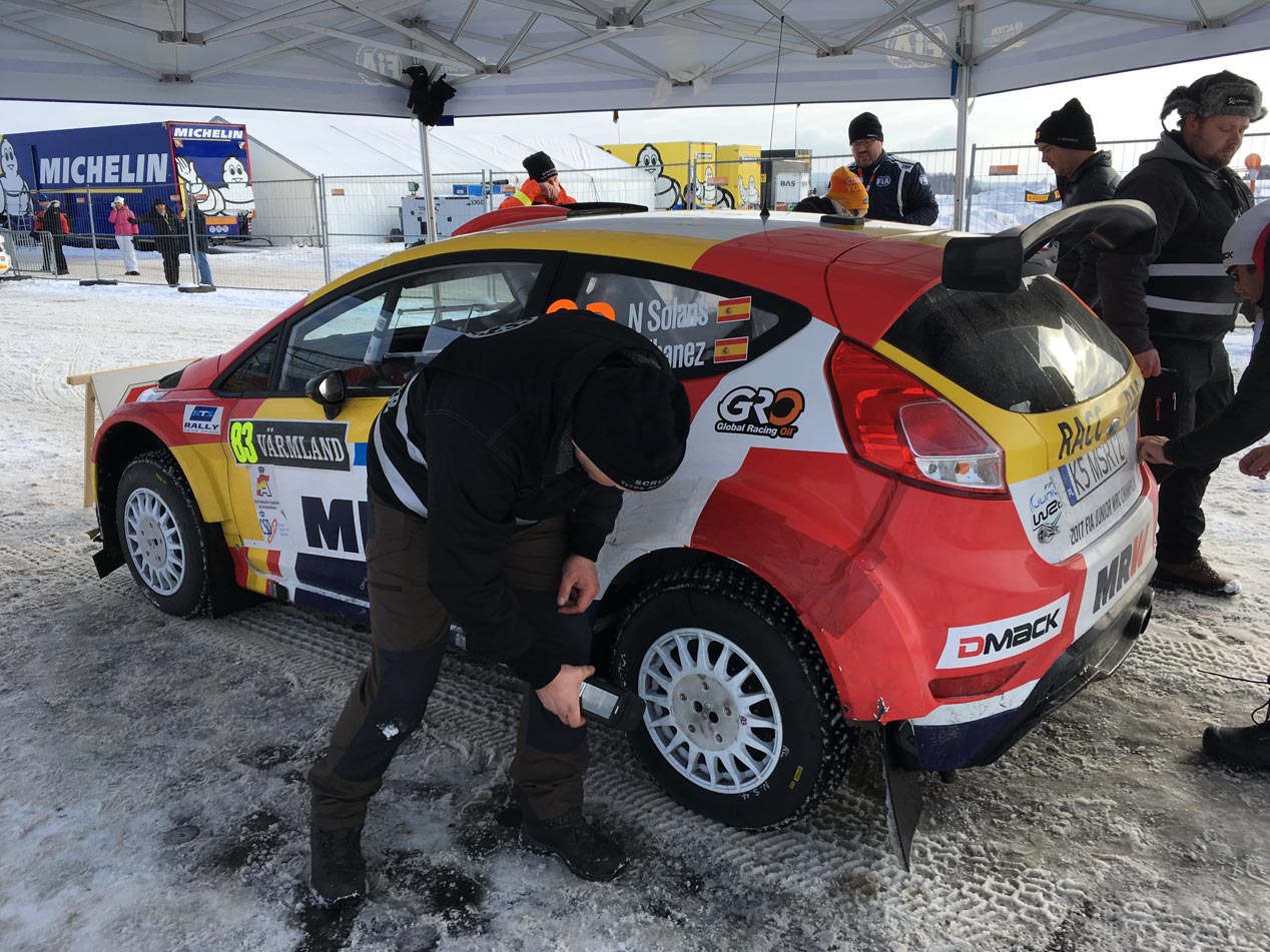 Nil Solans en el Rally de Suecia 2018