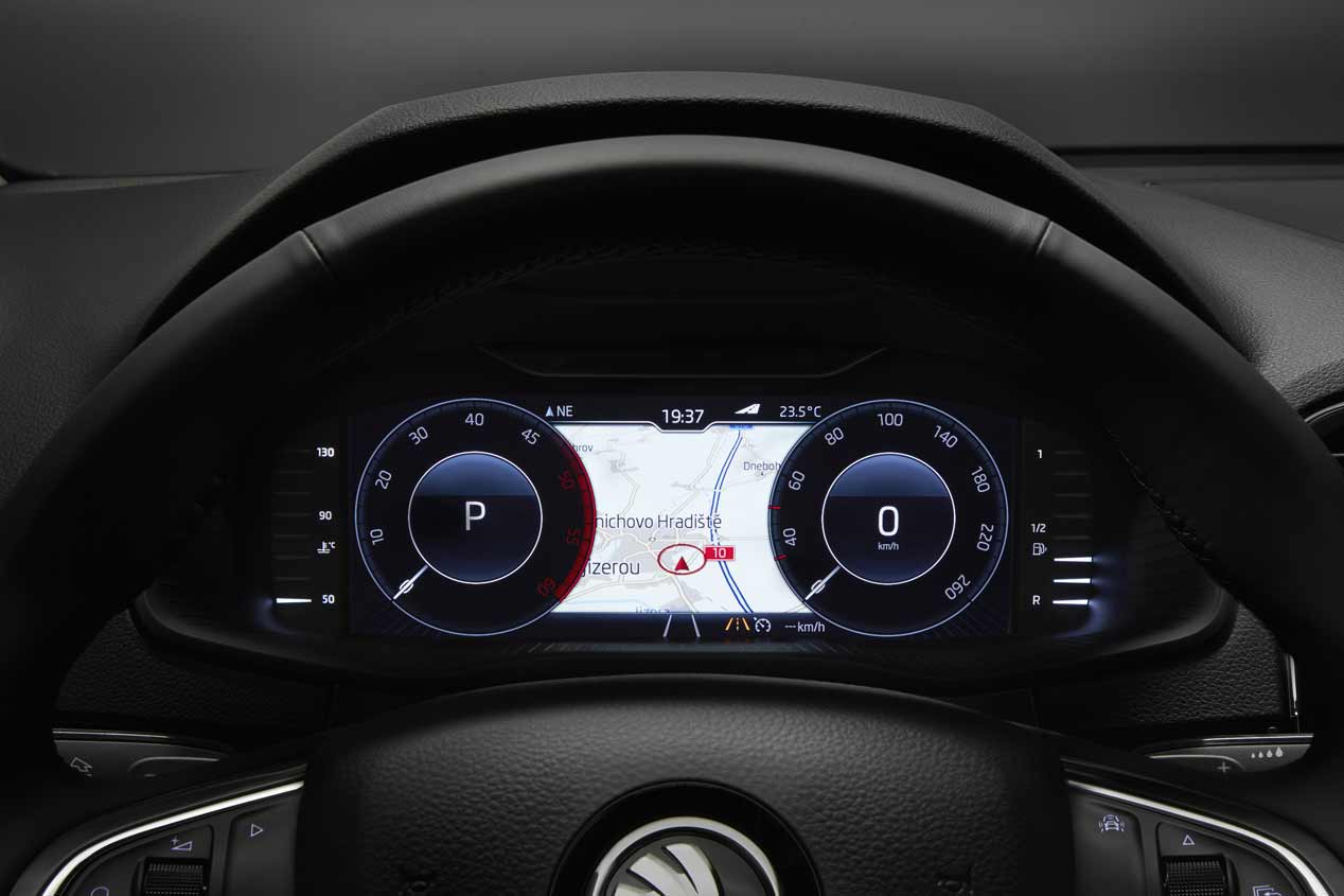 Skoda cuadro digital