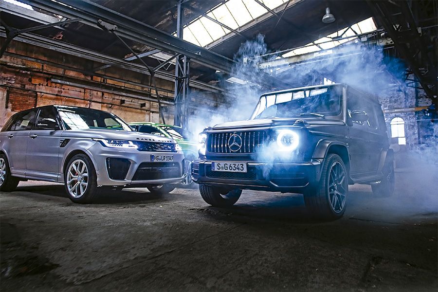 Bentley Bentayga V8 vs Mercedes-AMG G 63 vs Range Rover Sport SVR